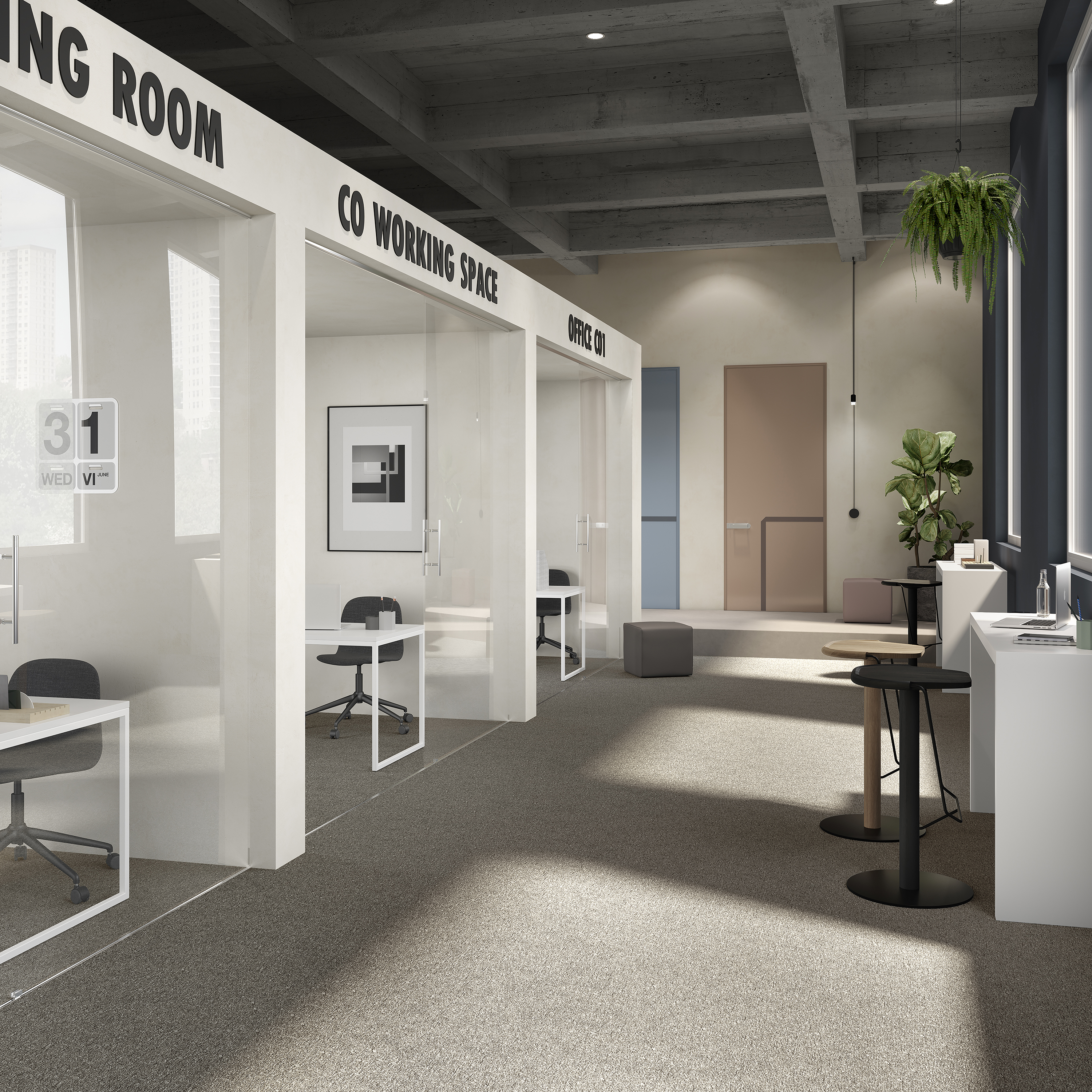 Ковровая плитка Medusa Tile 40 (500*500*5 мм) — купить в Сочи