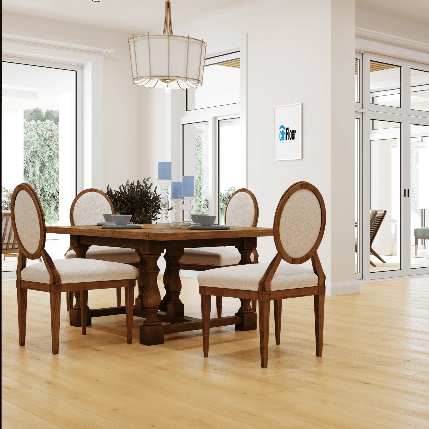 SPC плитка для пола Дуб Орегон (1220*180*4 мм) — купить в Сочи