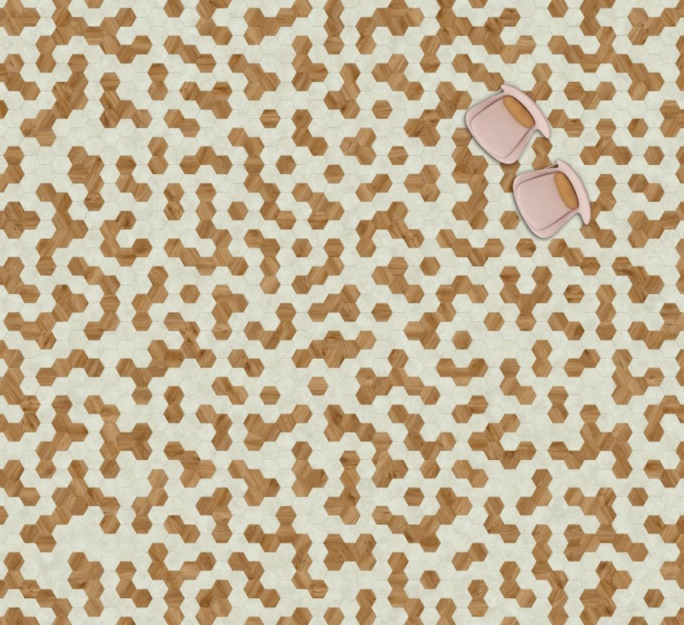 Виниловая плитка "Moduleo" Moods Hexagon 322 (226,32*196*2,5 мм) — купить в Сочи