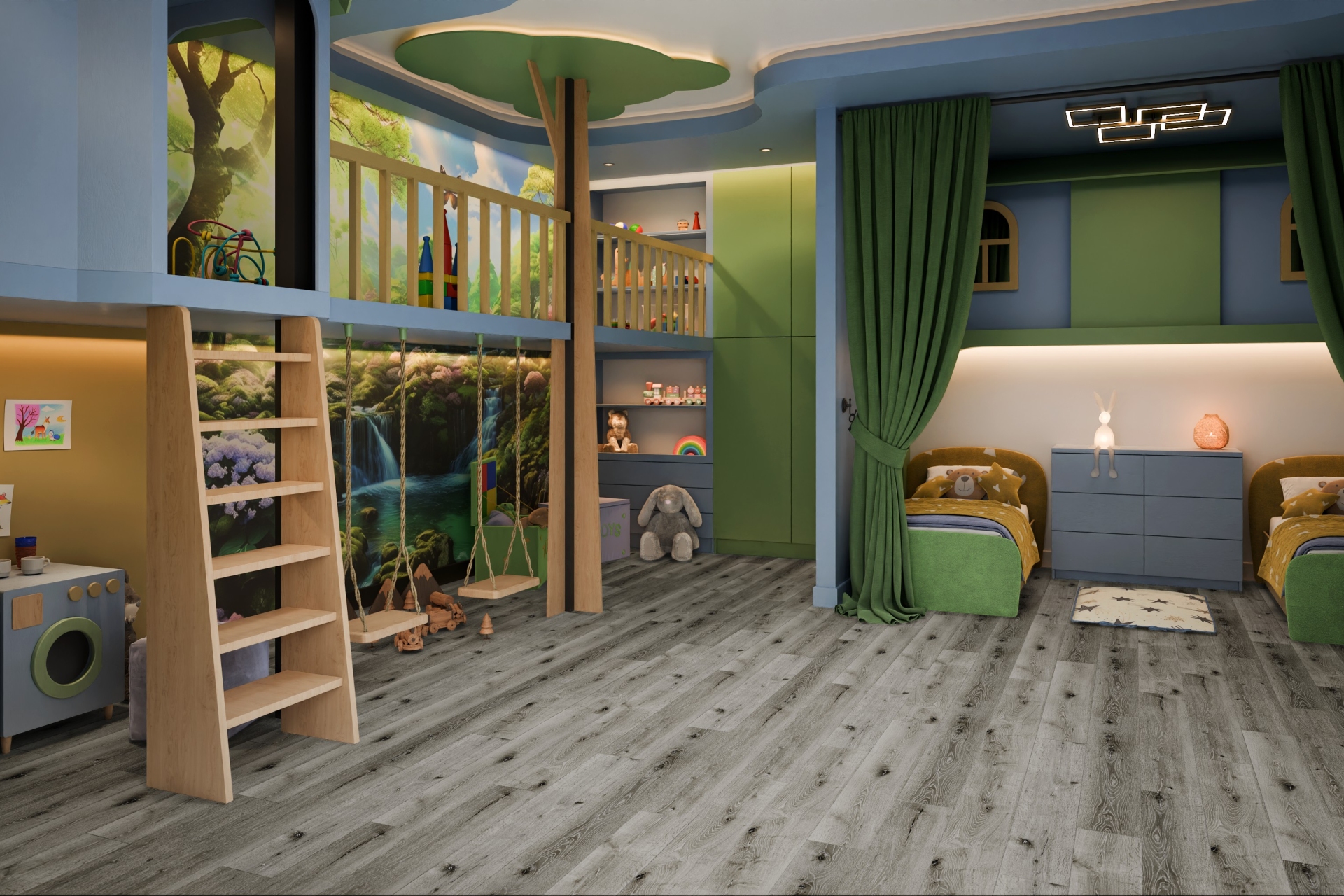 Усовершенствованная кварц-виниловая плитка «Damy Floor» Дуб Состаренный Серый (1227*187*2,5 мм) — купить в Сочи