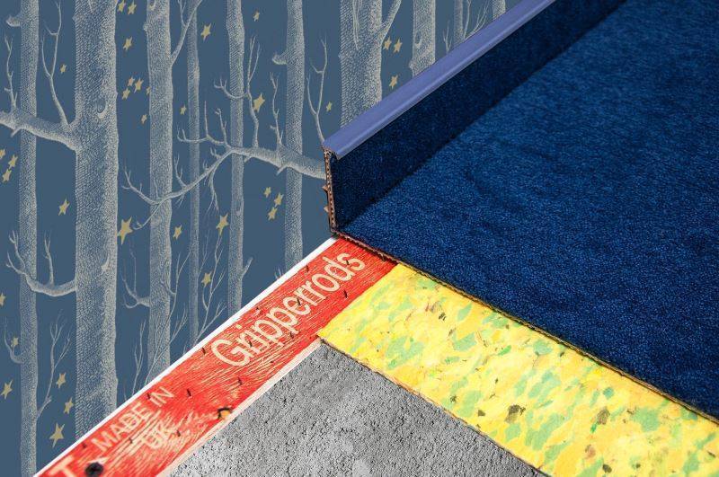 Плинтус для ковролина "Korner" Listwa синий (2500*13,8*50 мм) — купить в Сочи