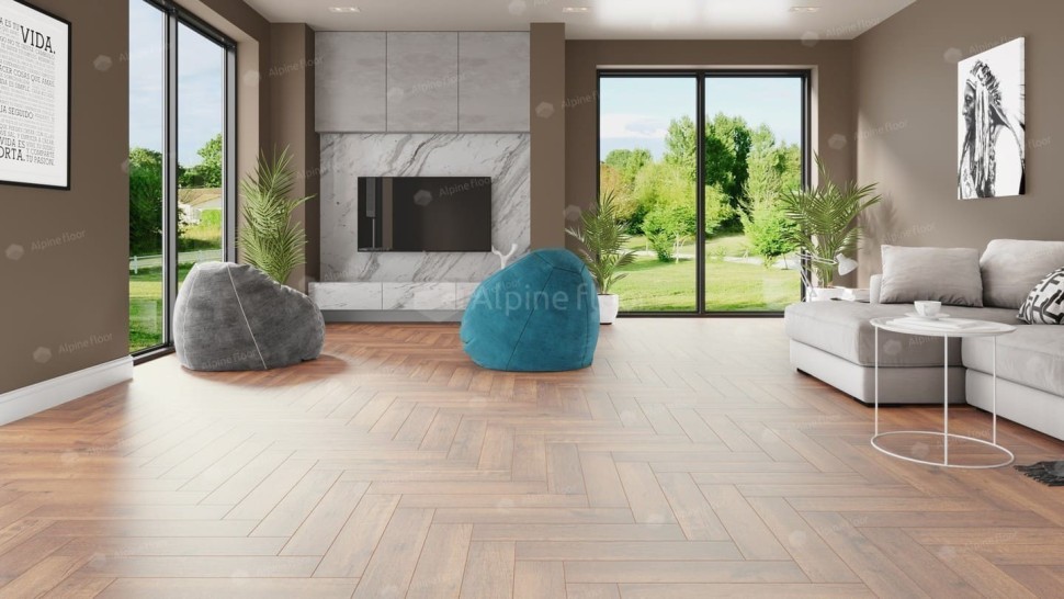 Виниловая плитка "Alpine Floor" Parquet LVT Дуб Royal (590*118*2,5 мм) — купить в Сочи