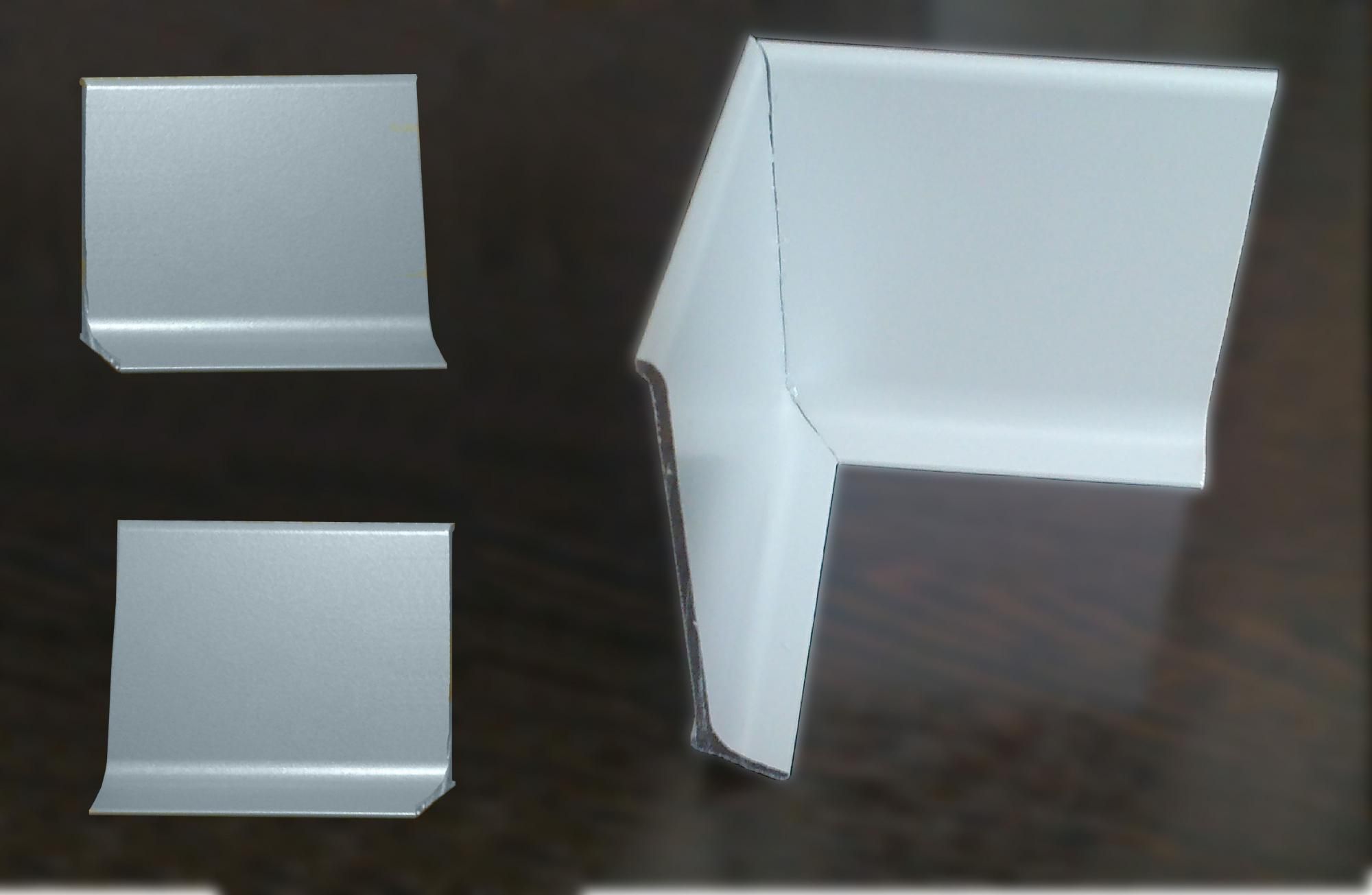 Комплектующие к алюминиевому плинтусу цветной угол внешний 60мм — купить в Сочи