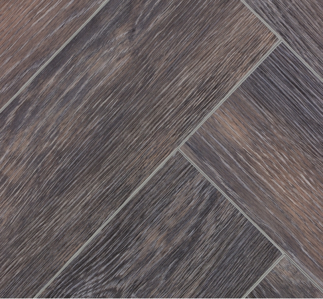 Виниловый ламинат SPC "Cronafloor" Herringbone Дуб Бордо (640*128*4,5 мм) — купить в Сочи