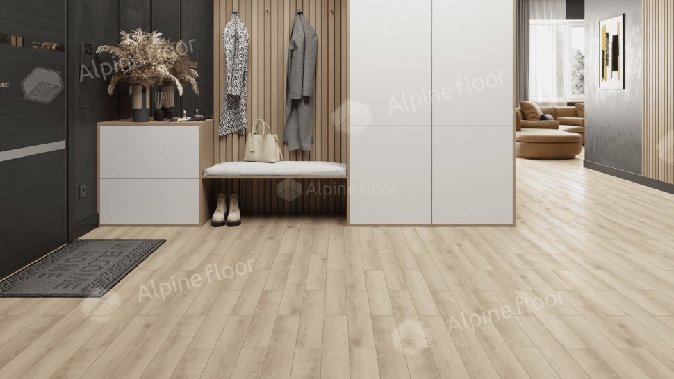 Ламинат "Alpine Floor" Herringbone 12 PRO Дуб Орлеан (606*101*12 мм) — купить в Сочи