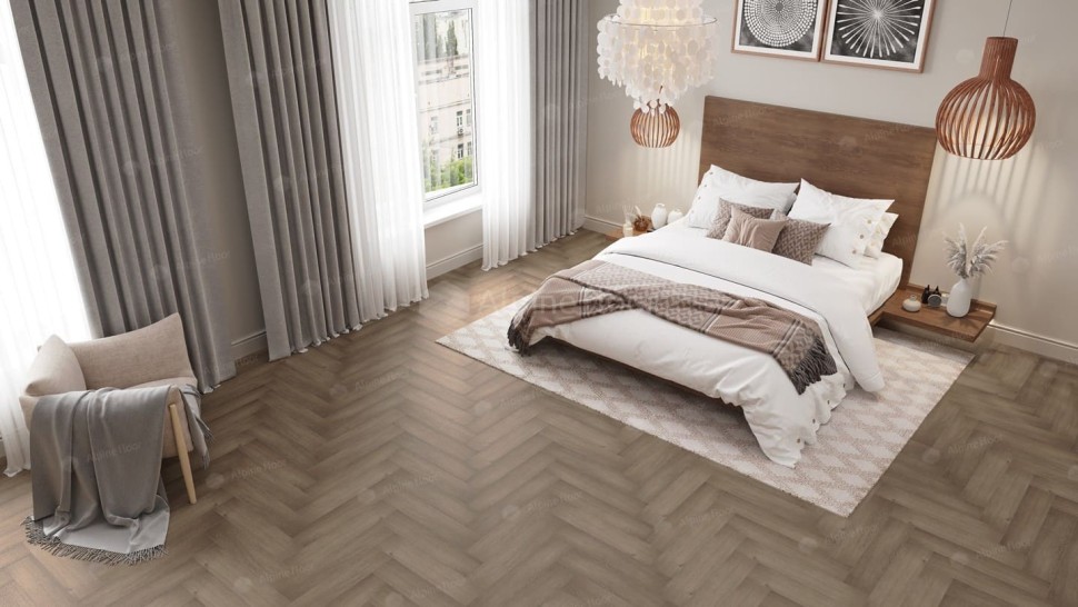 Виниловая плитка "Alpine Floor" Parquet LVT Дуб Насыщенный (590*118*2,5 мм) — купить в Сочи
