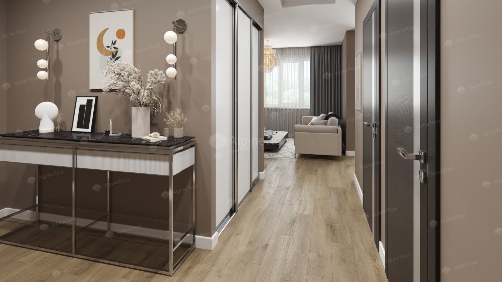 SPC Ламинат "Alpine Floor" Дуб млечный (1524*180*8 мм) — купить в Сочи