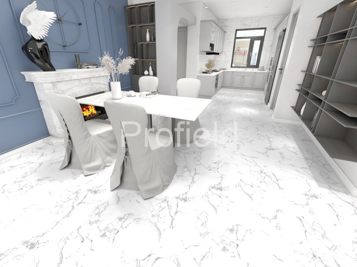 HSPC ламинат "Profield" Камень белый (610*305*5,5 мм) — купить в Сочи