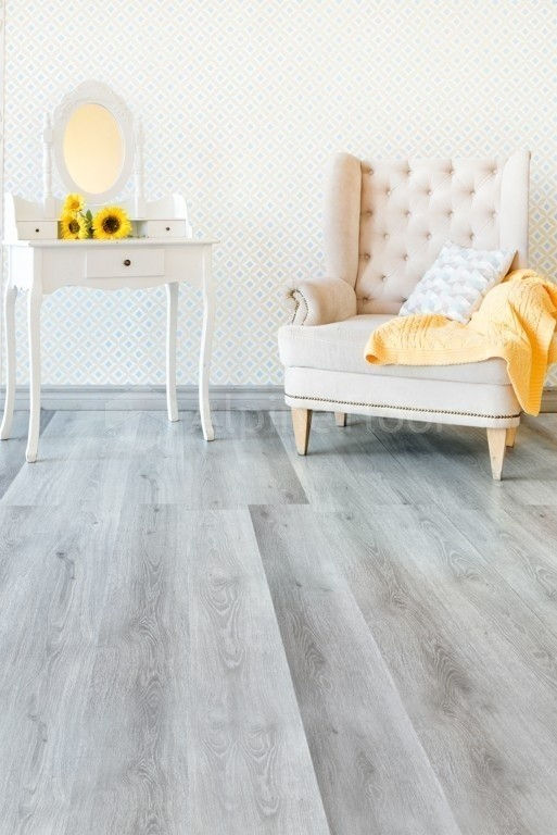 Кварцвиниловая плитка "Alpine Floor" Дуб Пепельный  (1219*184*2мм) — купить в Сочи