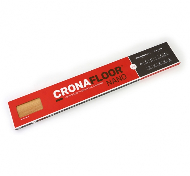 SPC ламинат "CronaFloor" Nano 4V Клен (1200*180*3,5 мм) — купить в Сочи