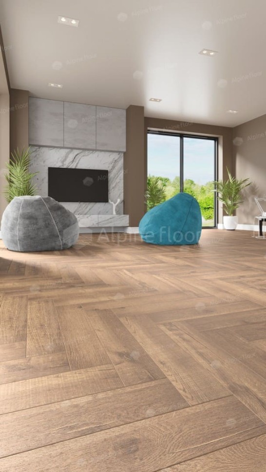 Виниловая плитка "Alpine Floor" Parquet LVT Дуб Royal (590*118*2,5 мм) — купить в Сочи