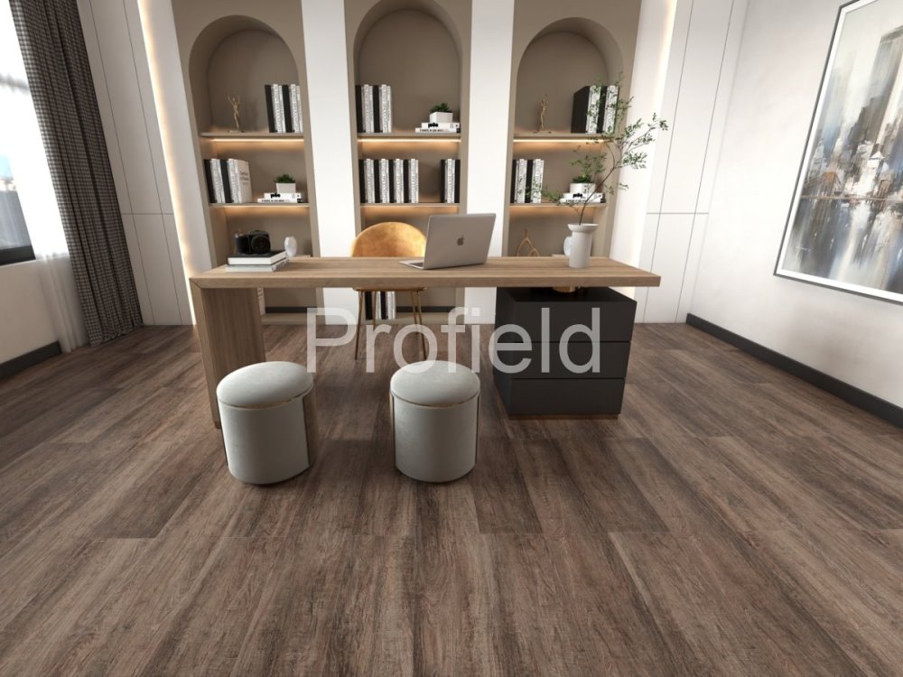 HSPC ламинат "Profield" Дуб темный (1200*228*5,5 мм) — купить в Сочи