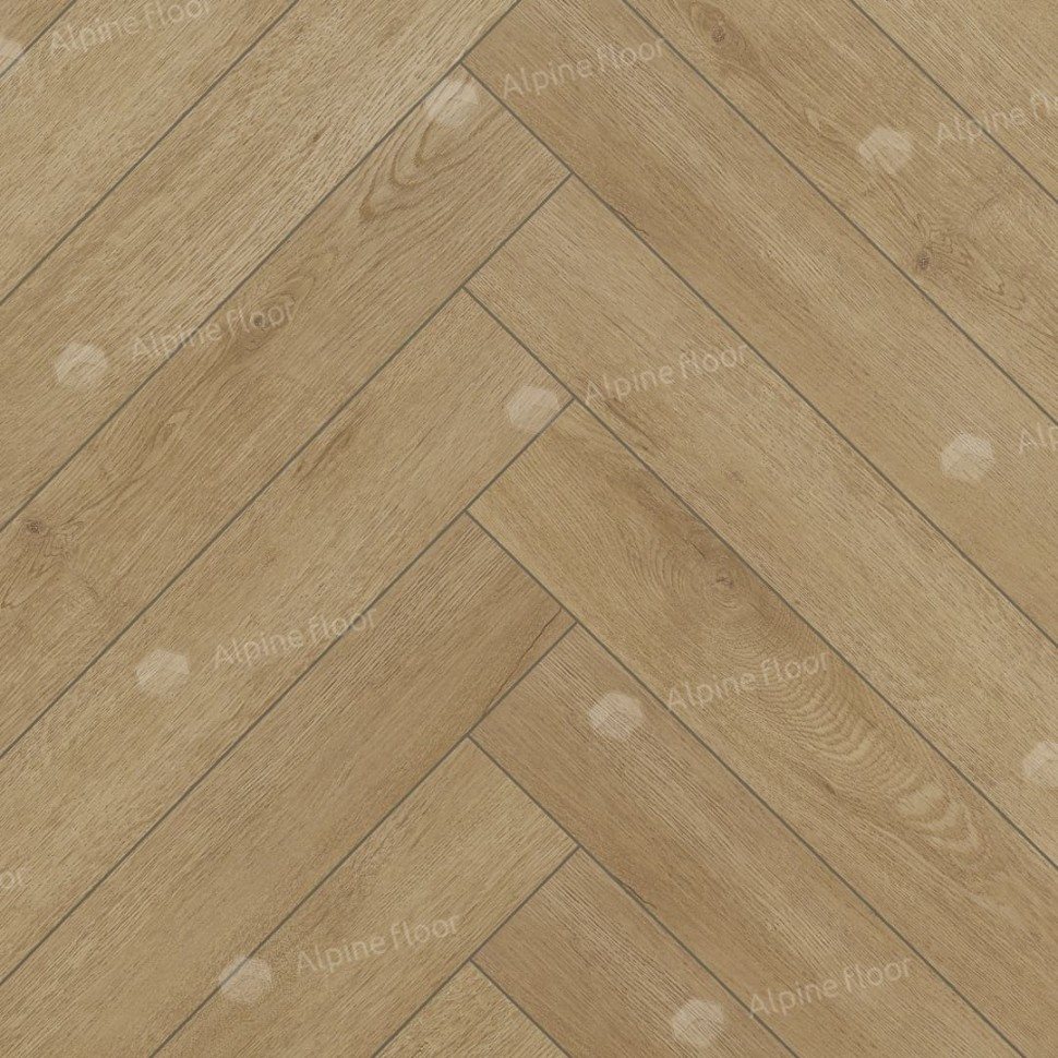 Ламинат "Alpine Floor" Herringbone 12 Дуб Молизе (600*100*12 мм) — купить в Сочи