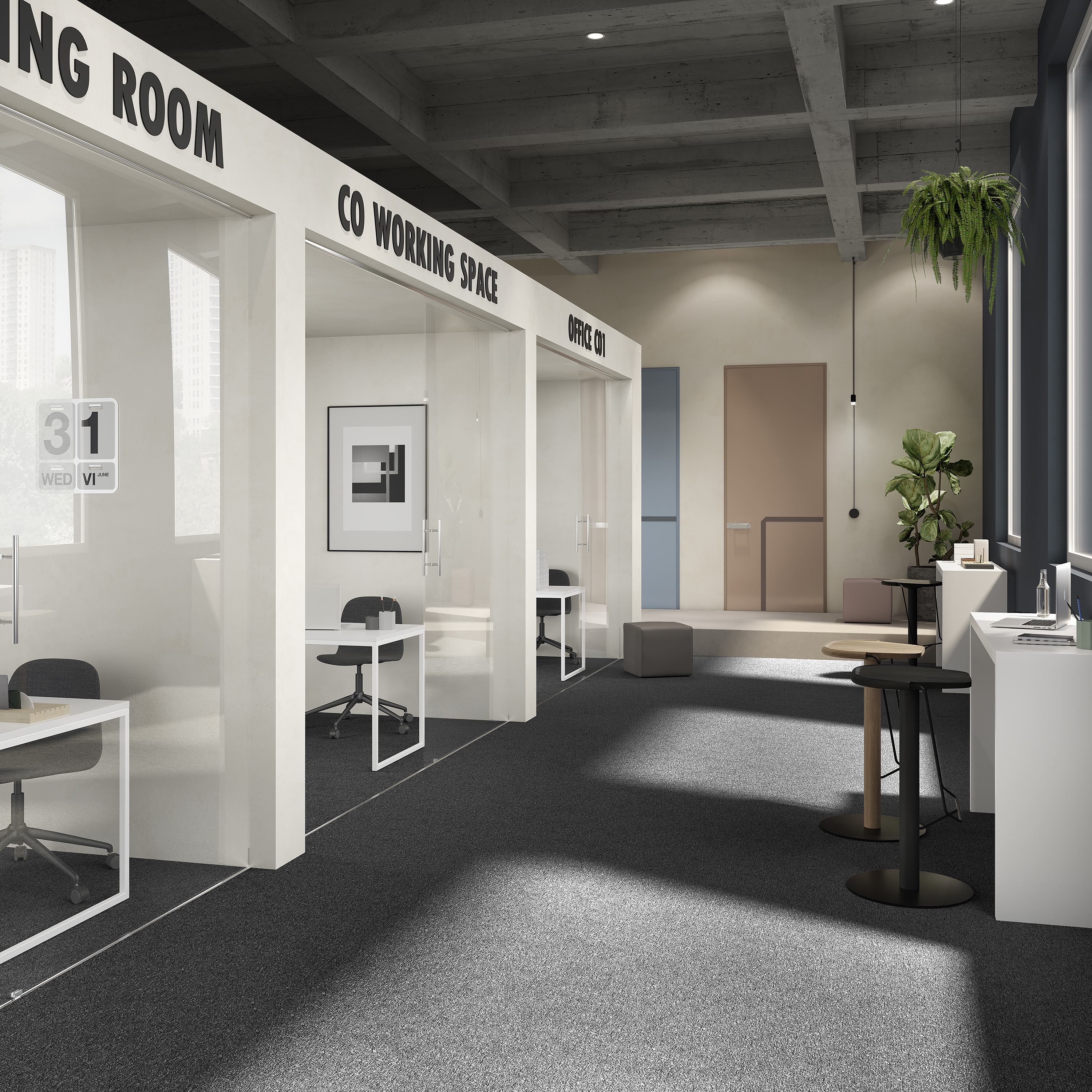 Ковровая плитка Medusa Tile 99 (500*500*5 мм) — купить в Сочи