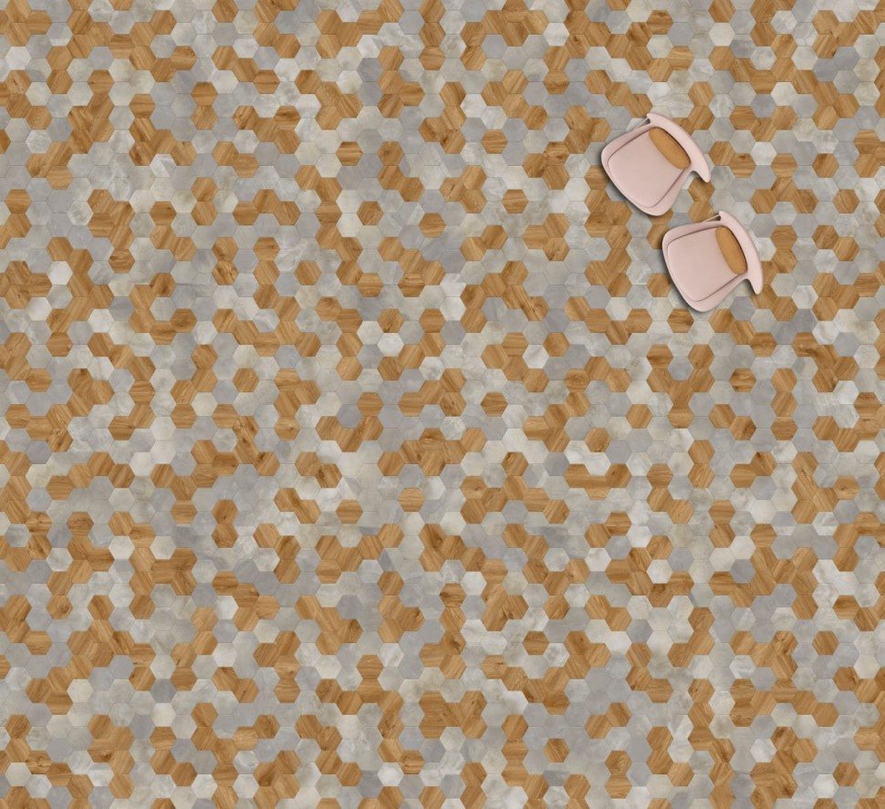 Виниловая плитка "Moduleo" Moods Hexagon 334 (226,32*196*2,5 мм) — купить в Сочи