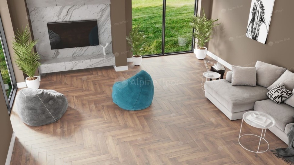 Виниловая плитка "Alpine Floor" Parquet LVT Дуб Royal (590*118*2,5 мм) — купить в Сочи