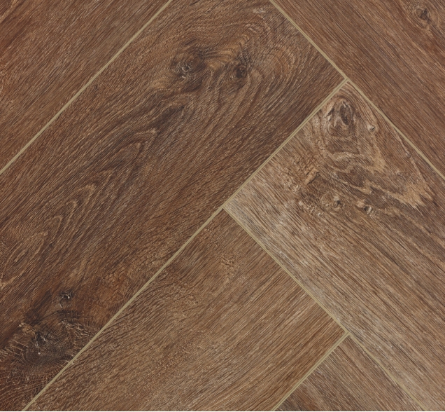 Виниловый ламинат SPC "Cronafloor" Herringbone Дуб Тулуза (640*128*4,5 мм) — купить в Сочи