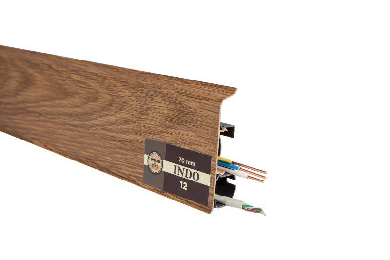 Плинтус "Arbiton" Indo Дуб Темный (2500*26*70 мм) — купить в Сочи