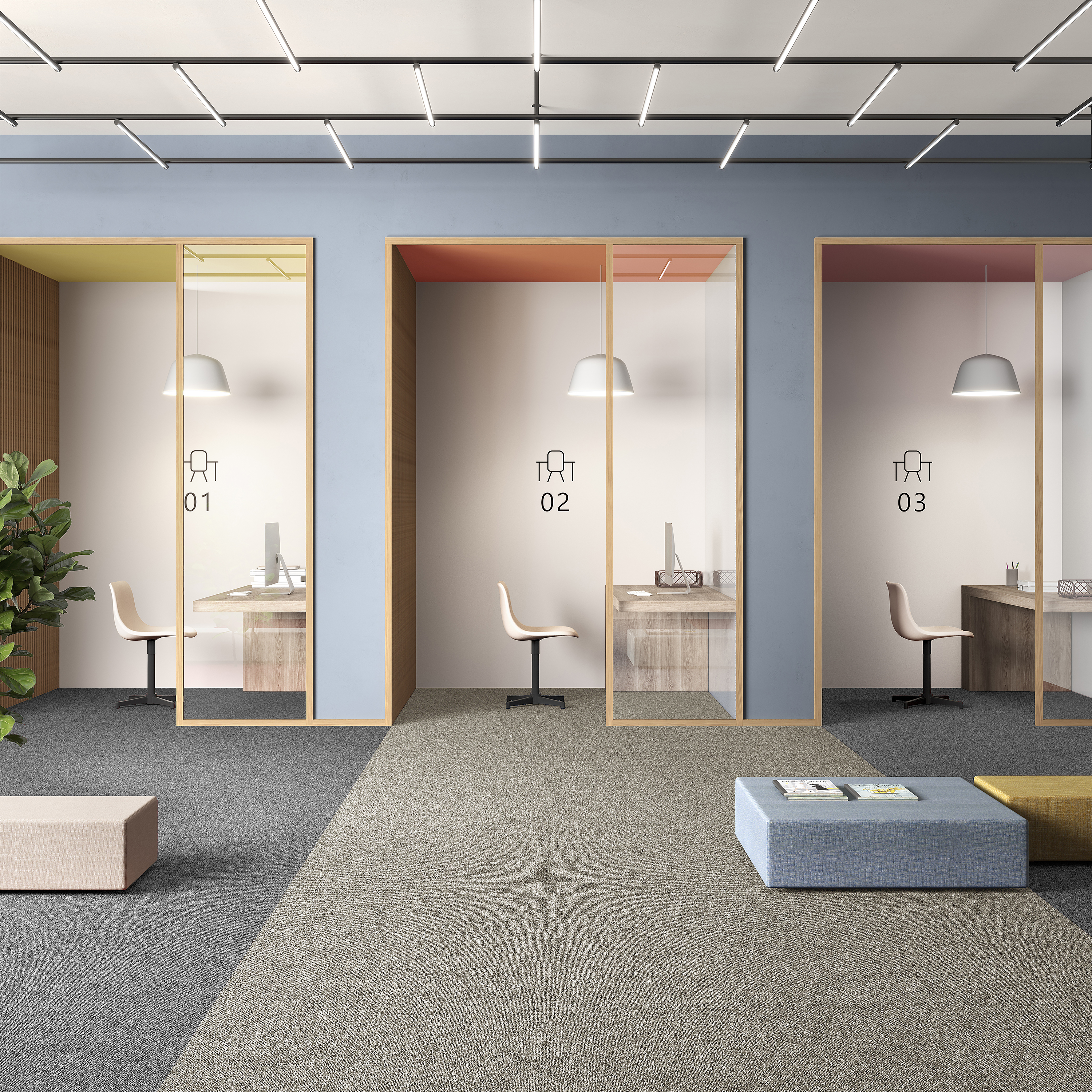 Ковровая плитка Medusa Tile 33 (500*500*5 мм) — купить в Сочи