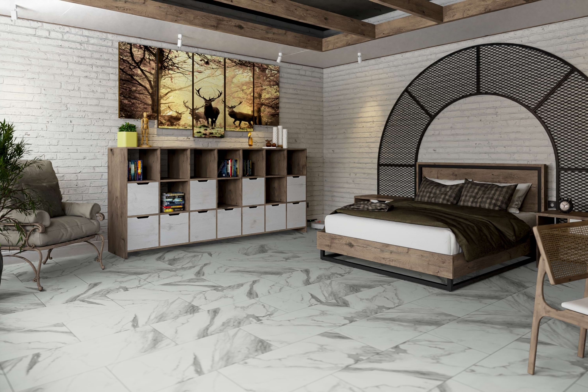 Усовершенствованная кварц-виниловая плитка «Damy Floor» Эверест (912,4*455,2*2,5 мм) — купить в Сочи