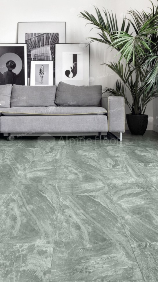 Виниловая плитка "Alpine Floor" Light Stone Хэмпшир (608*303*2,5 мм) — купить в Сочи