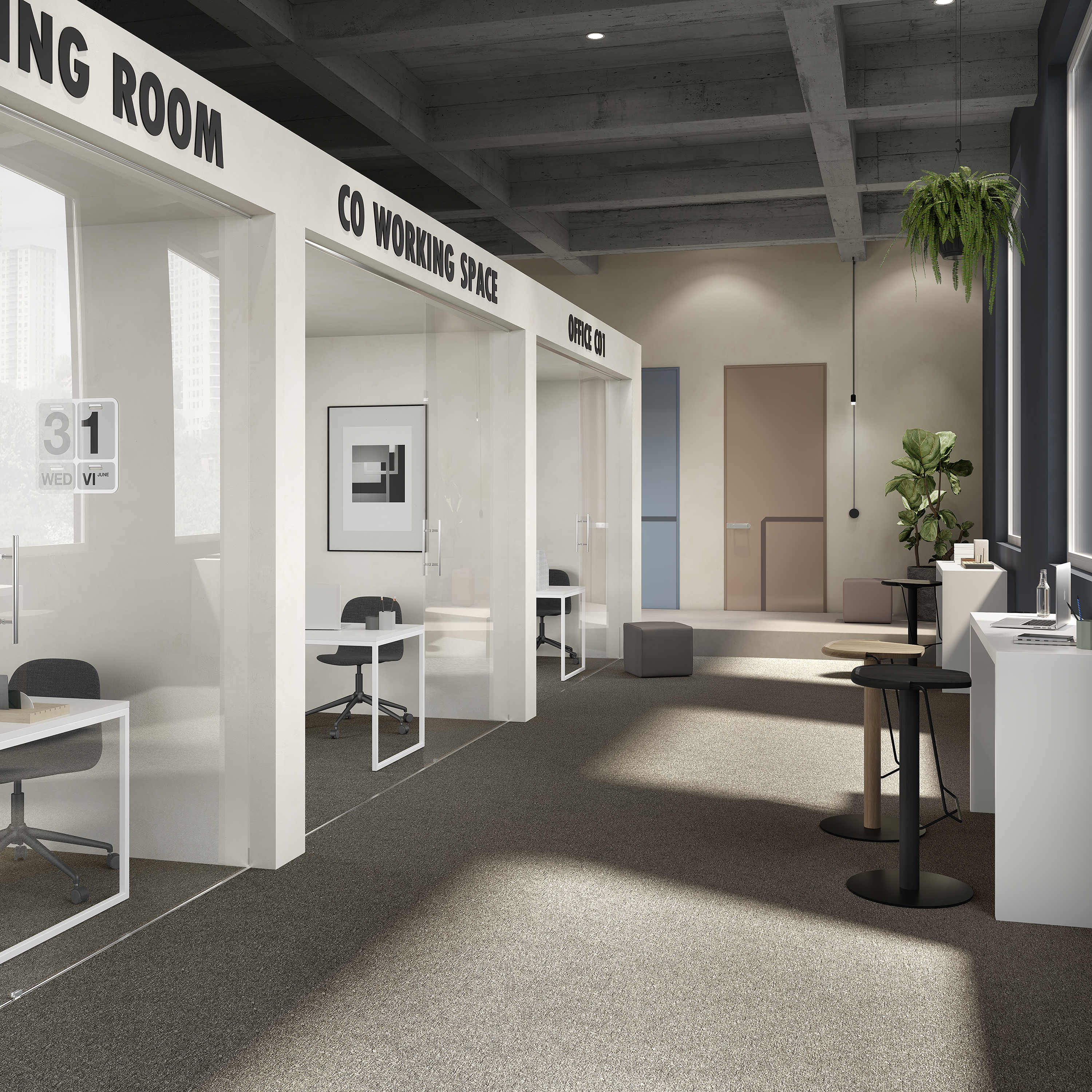 Ковровая плитка Medusa Tile 43 (500*500*5 мм) — купить в Сочи