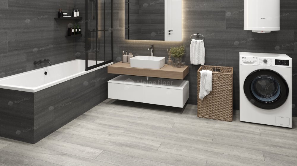 SPC Ламинат "Alpine Floor" Дуб платина (1524*180*8 мм) — купить в Сочи