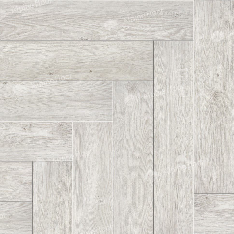 Виниловая плитка "Alpine Floor" Parquet LVT Снежный (590*118*2,5 мм) — купить в Сочи