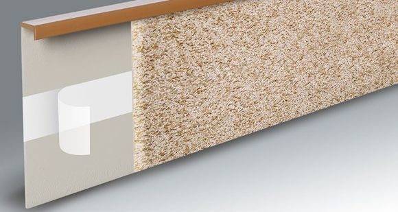 Плинтус для ковролина "Korner" Listwa светло-серый (2500*13,8*50 мм) — купить в Сочи