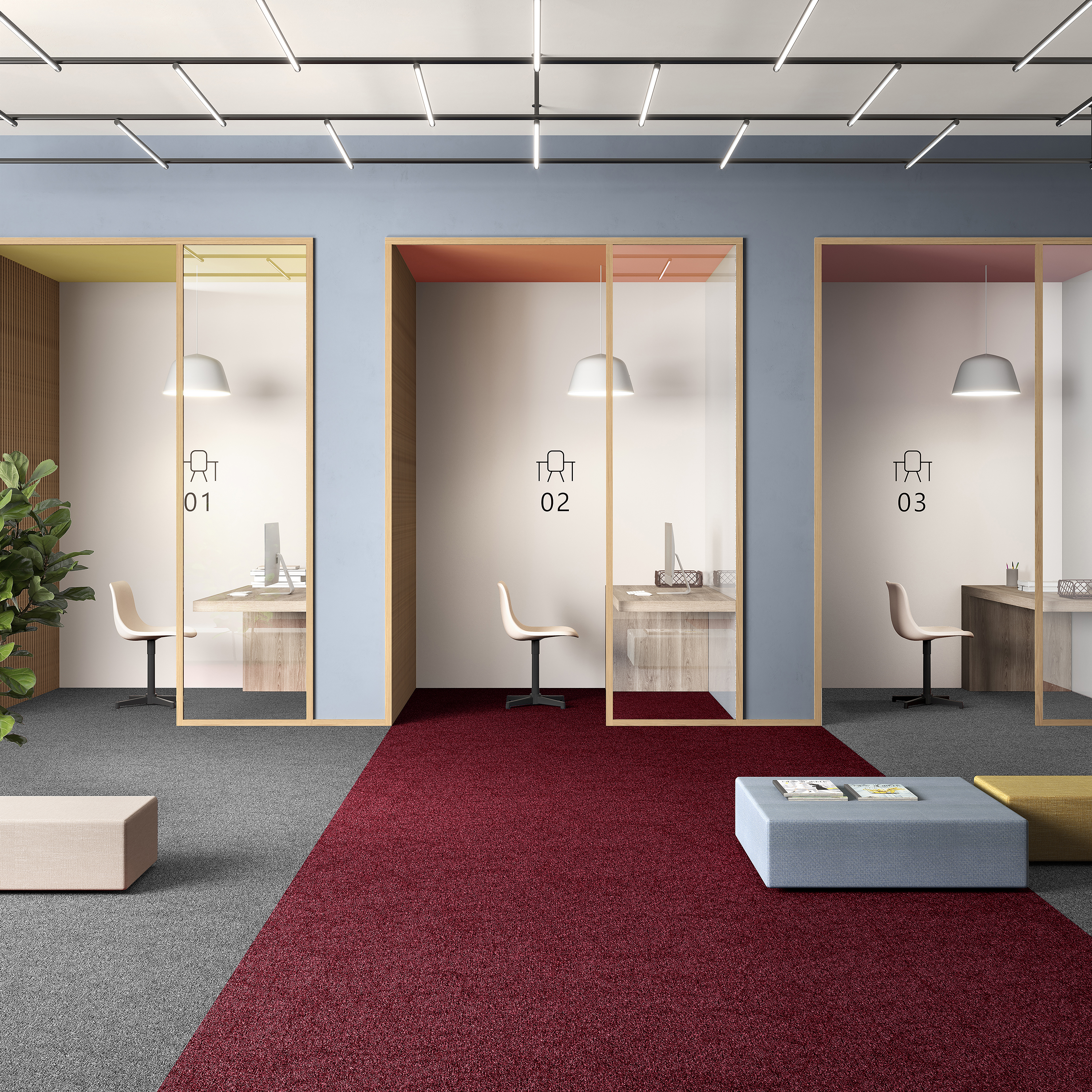 Ковровая плитка Medusa Tile 11 (500*500*5 мм) — купить в Сочи