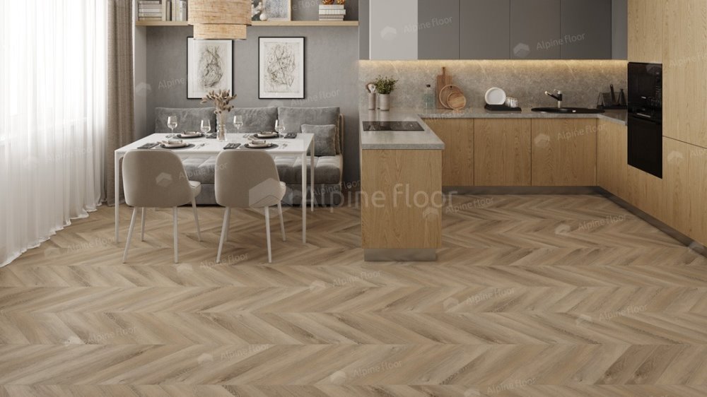 LVT плитка "Alpine Floor" Дуб Синистра (555*127*2,5 мм) — купить в Сочи