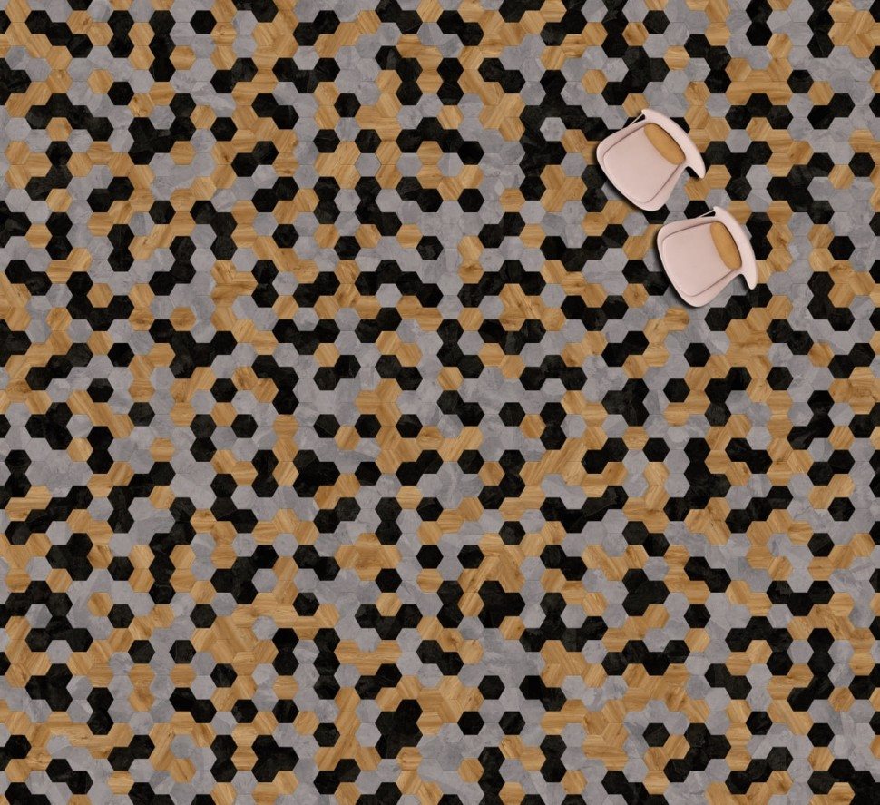 Виниловая плитка "Moduleo" Moods Hexagon 343 (226,32*196*2,5 мм) — купить в Сочи