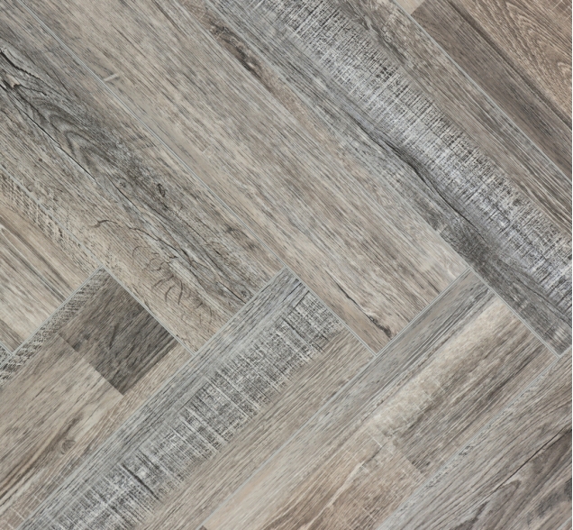 Виниловый ламинат SPC "Cronafloor" Herringbone Дуб Реймс (640*128*4,5 мм) — купить в Сочи