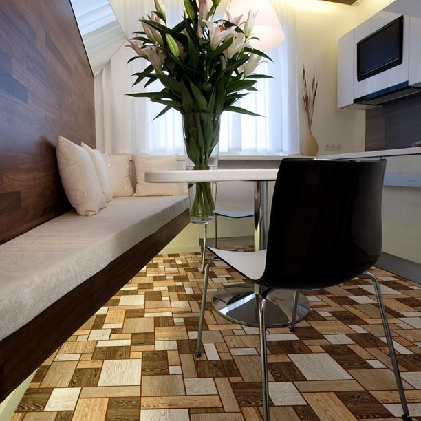 Линолеум бытовой "Комитекс" Печора Тетрис 862 (2,5м) — купить в Сочи