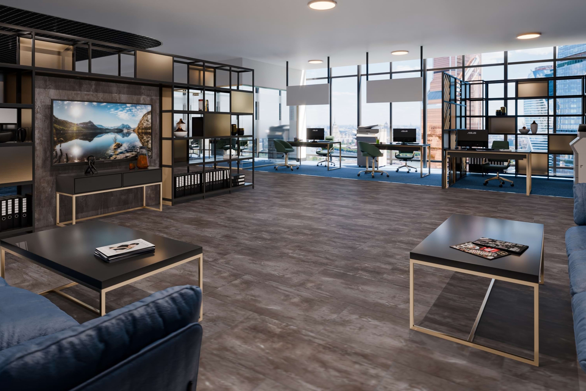 Усовершенствованная кварц-виниловая плитка «Damy Floor» Вайсхорн (912,4*455,2*2,5 мм) — купить в Сочи