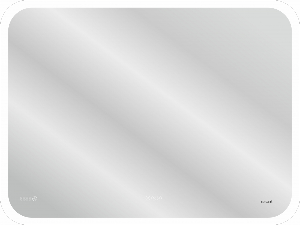 Зеркало Led 070 Pro 600x800 с подсветкой + сенсор + антизапотевание + часы + функция звонка KN-LU-Led070-80-p-Os