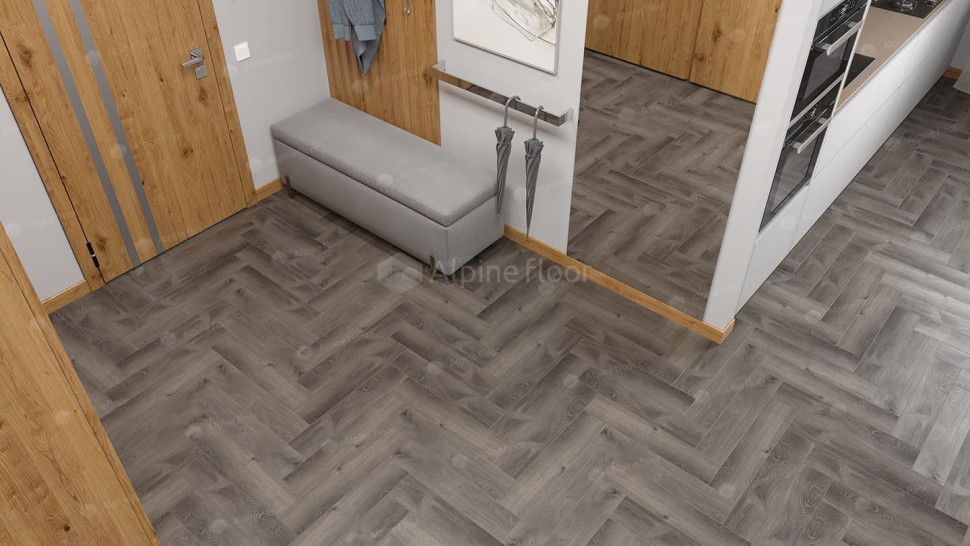 Виниловая плитка "Alpine Floor" Parquet LVT Дуб Мерга (590*118*2,5 мм) — купить в Сочи
