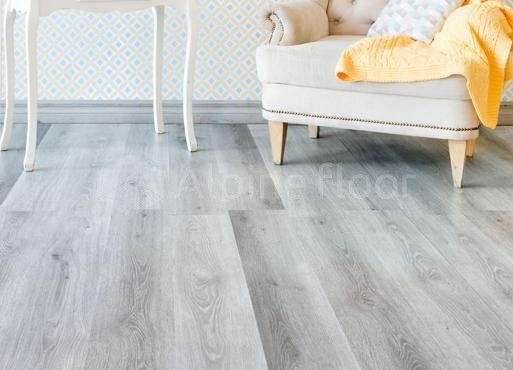 Кварцвиниловая плитка "Alpine Floor" Дуб Пепельный  (1219*184*2мм) — купить в Сочи