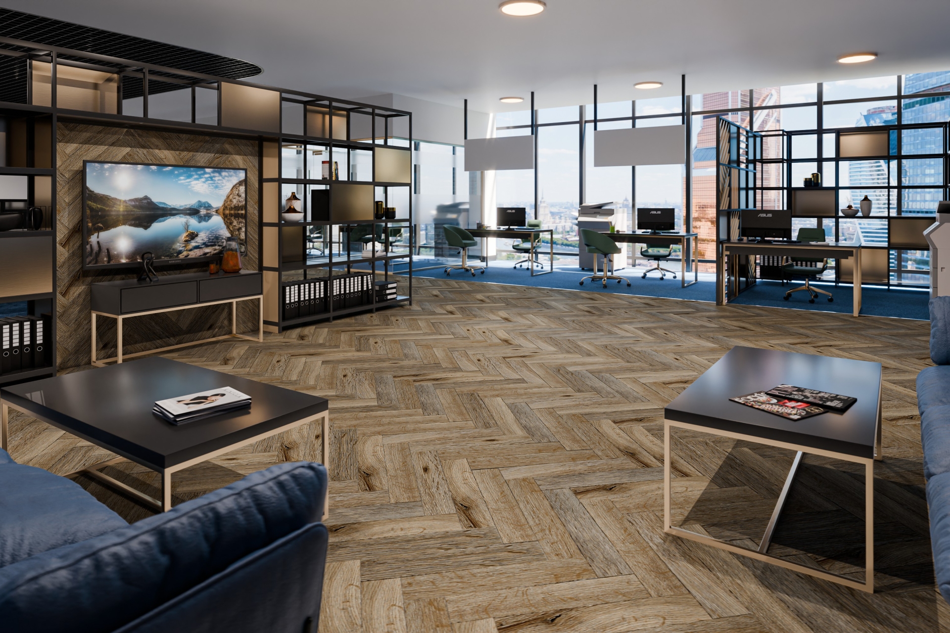 Усовершенствованная кварц-виниловая плитка «Damy Floor» Ковентри (590*118*2,5 мм) — купить в Сочи