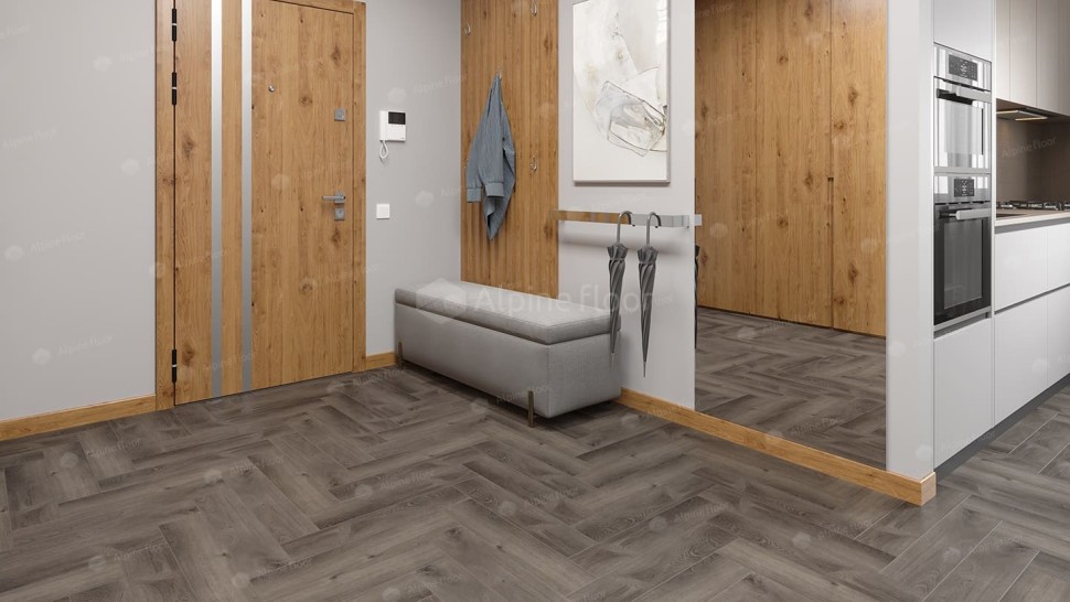 Виниловая плитка "Alpine Floor" Parquet LVT Дуб Мерга (590*118*2,5 мм) — купить в Сочи