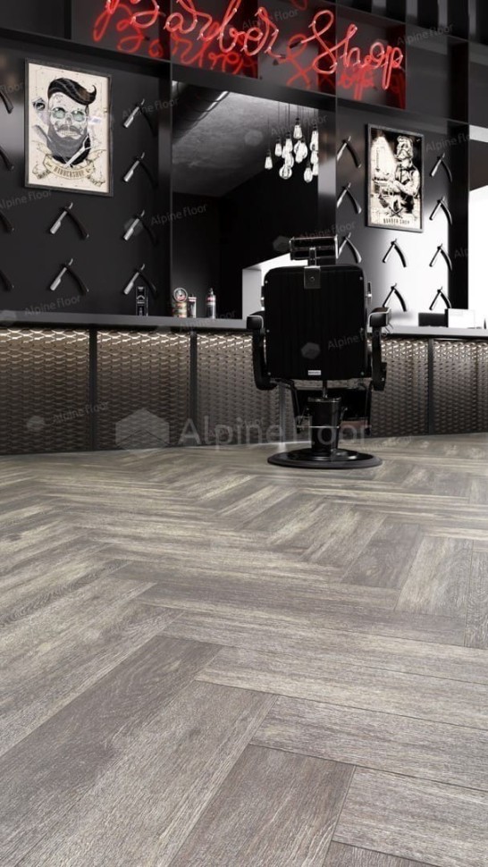 Виниловая плитка "Alpine Floor" Parquet LVT Венге Грей (590*118*2,5 мм) — купить в Сочи