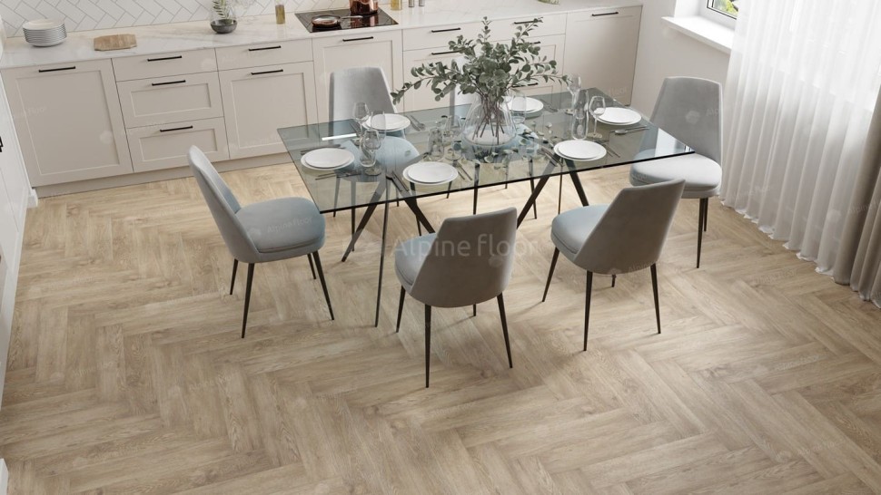 Виниловая плитка "Alpine Floor" Parquet LVT Дуб Ваниль Селект (590*118*2,5 мм) — купить в Сочи