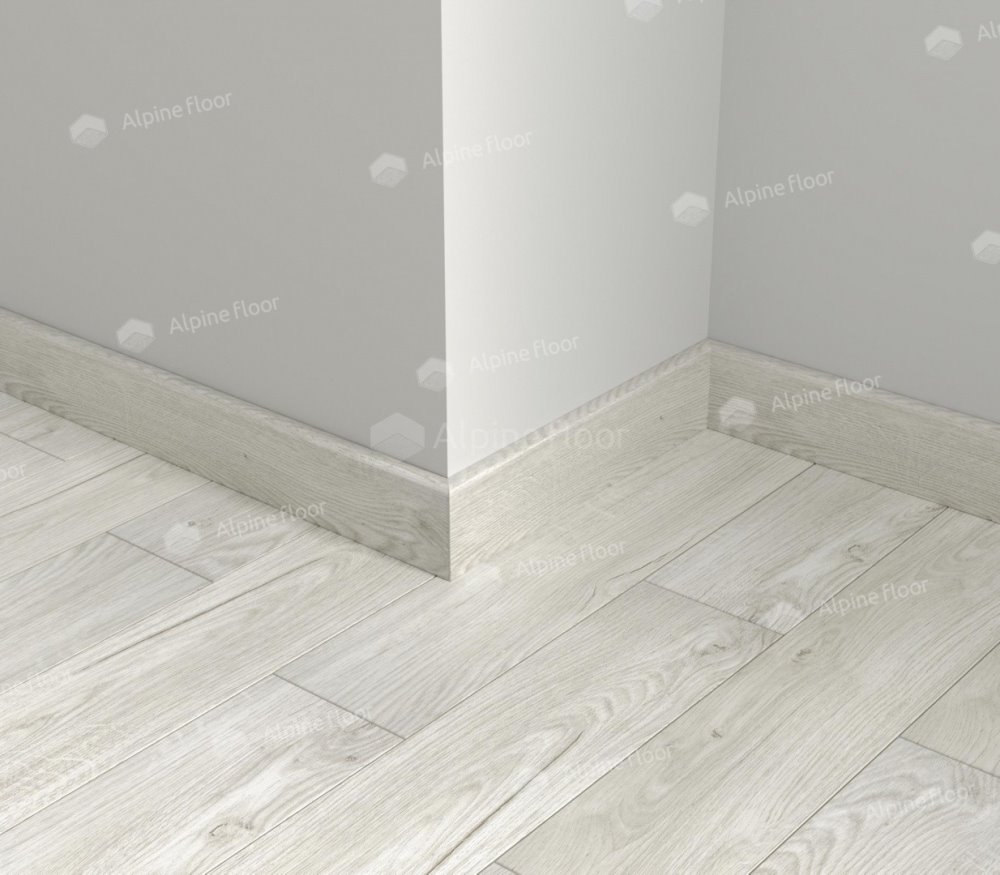 Напольный плинтус Parquet Light Снежный SK 13-11 (2200*12,5*80 мм) — купить в Сочи