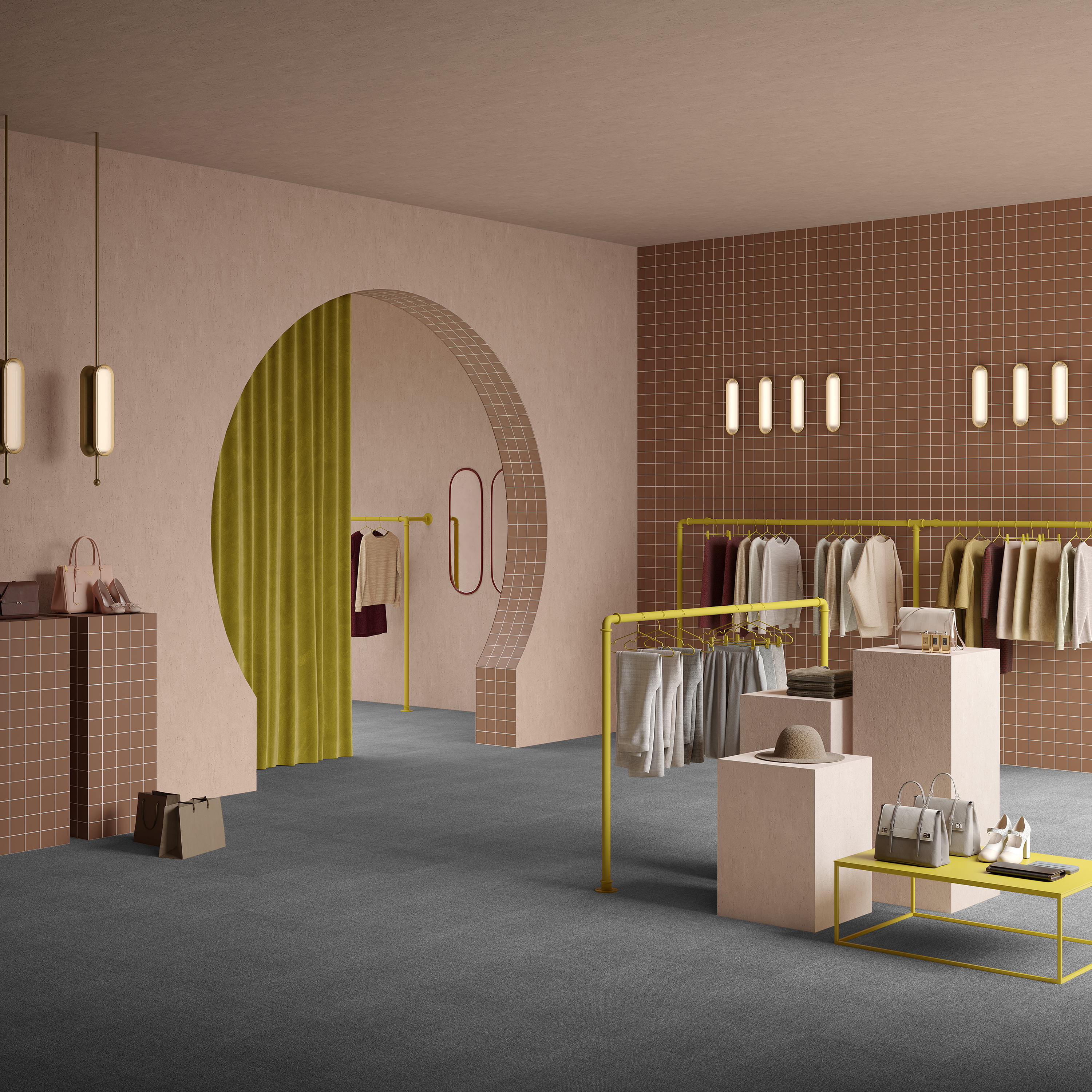 Ковровая плитка Mantra Tile 97 (500*500*6 мм) — купить в Сочи