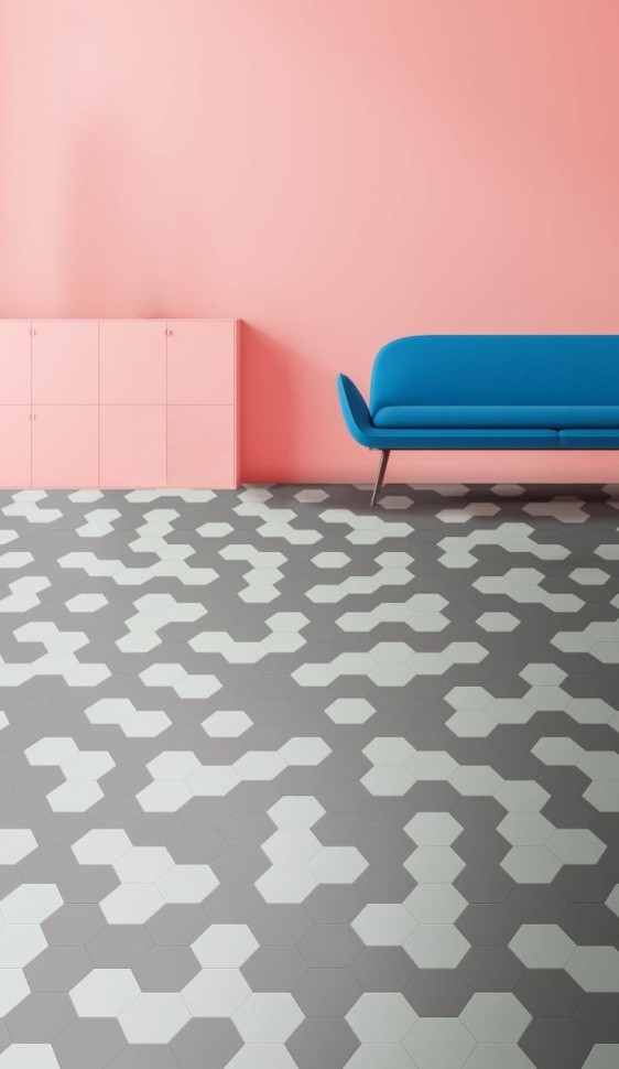 Виниловая плитка "Moduleo" Moods Hexagon 339 (226,32*196*2,5 мм) — купить в Сочи