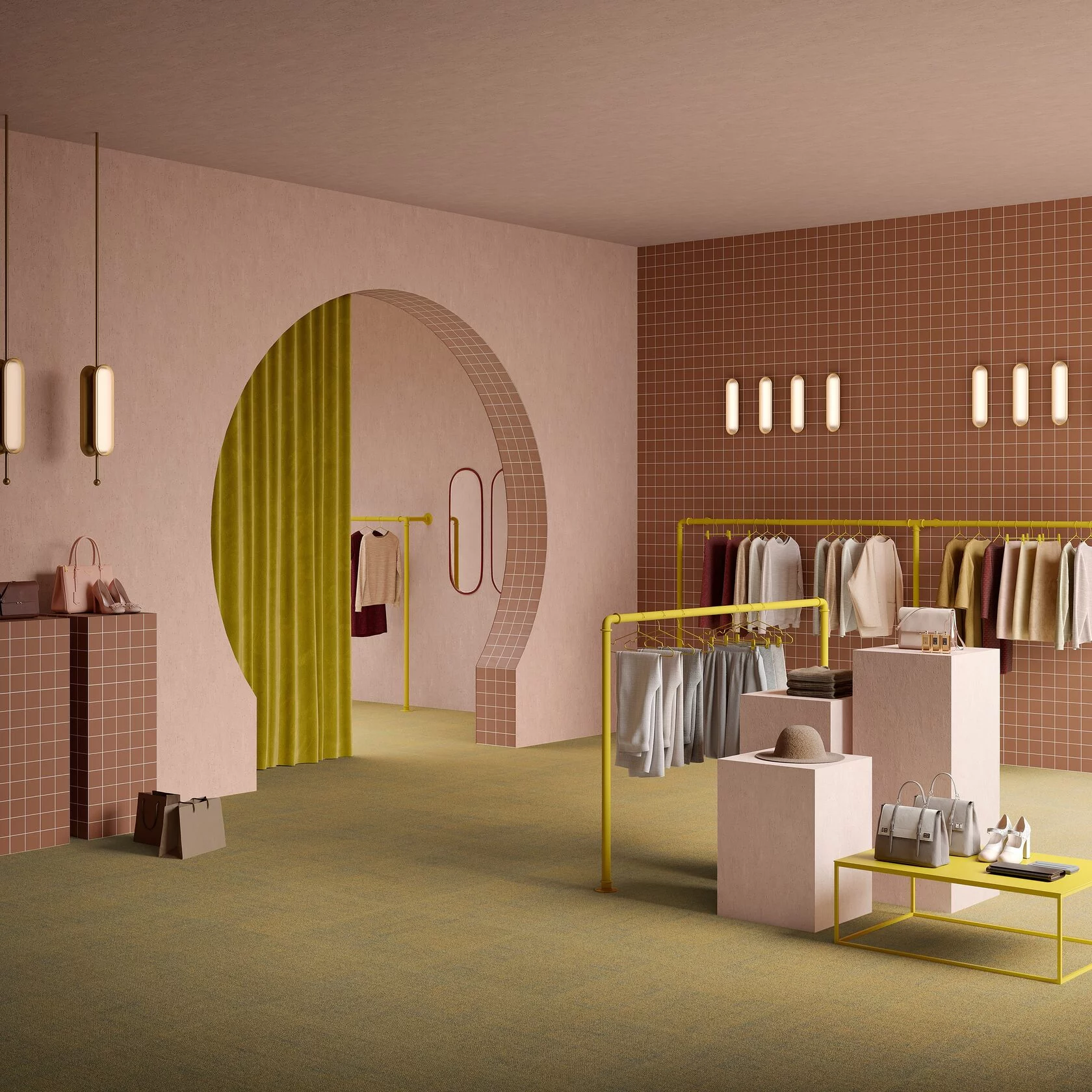 Ковровая плитка Mantra Tile 98 (500*500*6 мм) — купить в Сочи