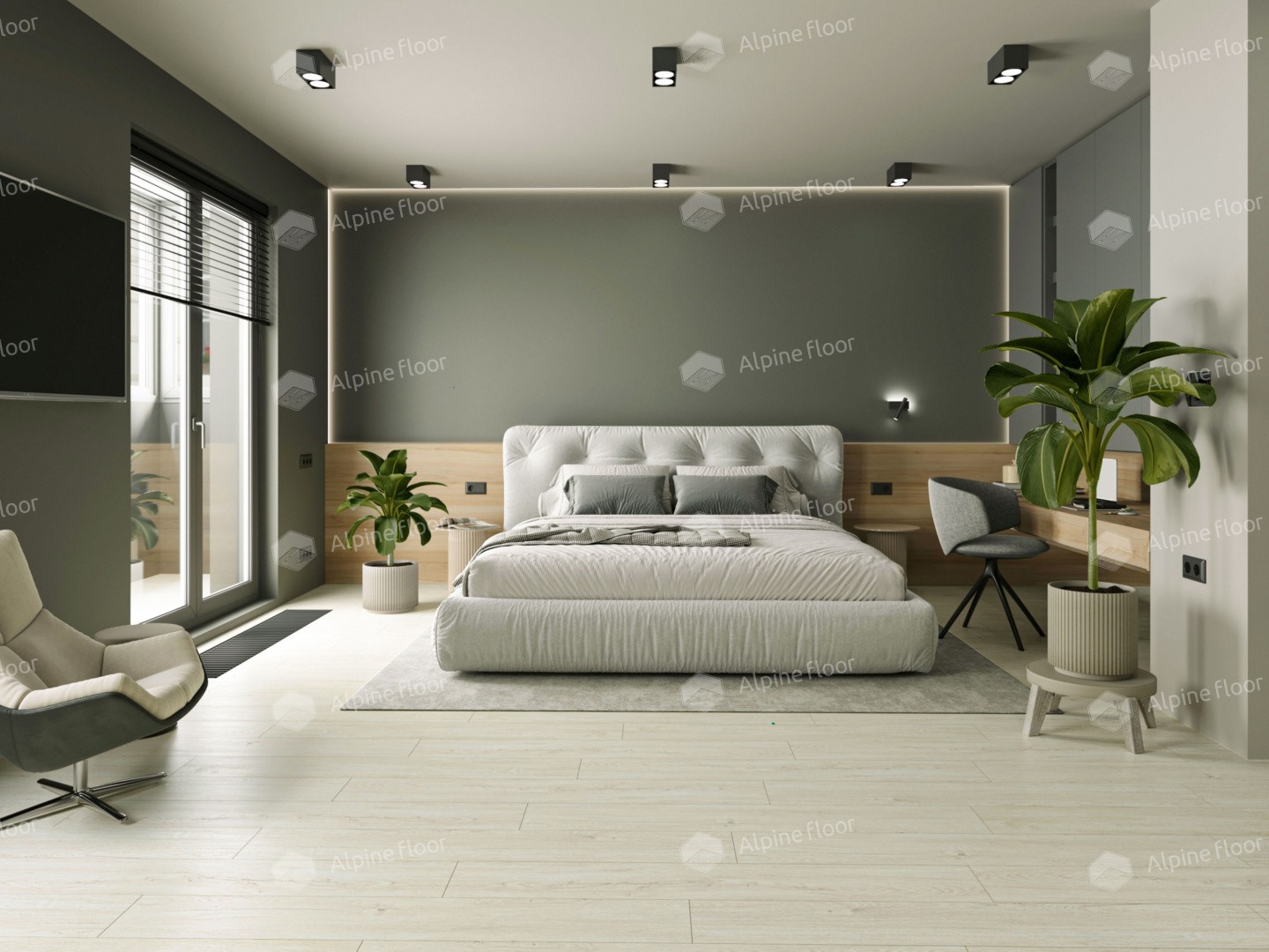 LVT ламинат "Alpine Floor" Секвойя Медовая (1219*184*38020 мм) — купить в Сочи