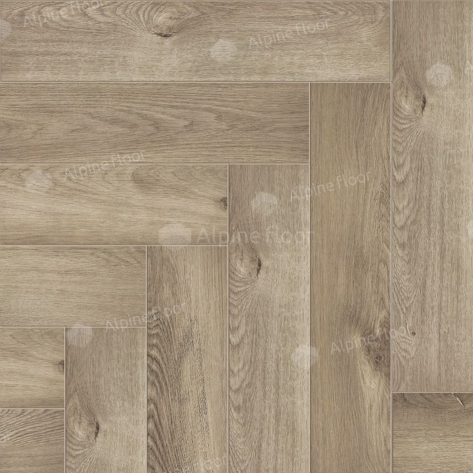 Виниловая плитка "Alpine Floor" Parquet LVT Дуб Натуральный Отбеленный (590*118*2,5 мм) — купить в Сочи