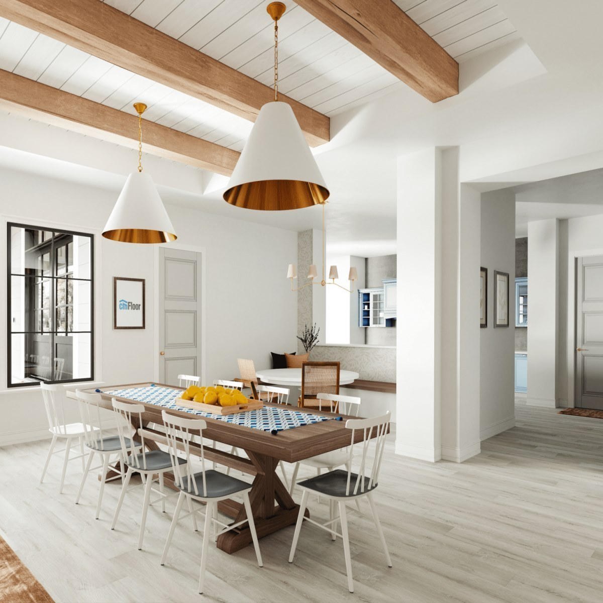 Виниловое напольное покрытие ScandiWood 05 Дуб Ледяной (180*1220*5 мм) — купить в Сочи