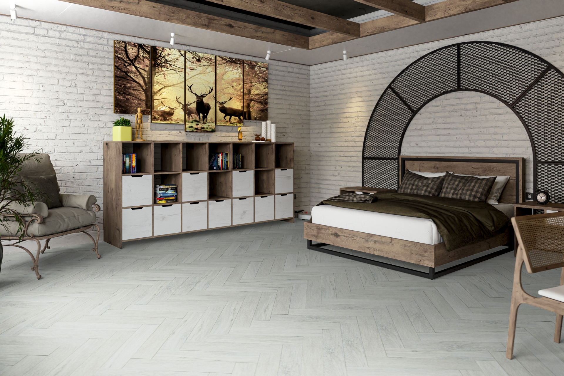 SPC ламинат «Damy Floor» Кардифф (615*123*4 мм) — купить в Сочи